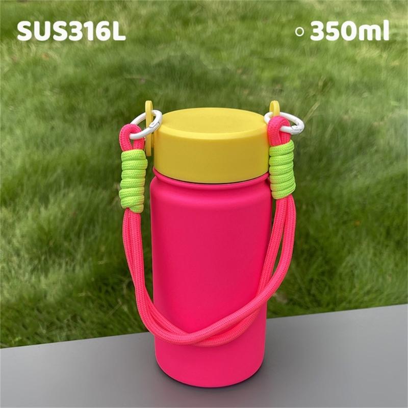 Thermosbekers 350ml Draagbaar Ontwerp met Handvat Lekvrij Geïsoleerde Tumblers Voor Sportschool Kantoor Dagelijks Gebruik