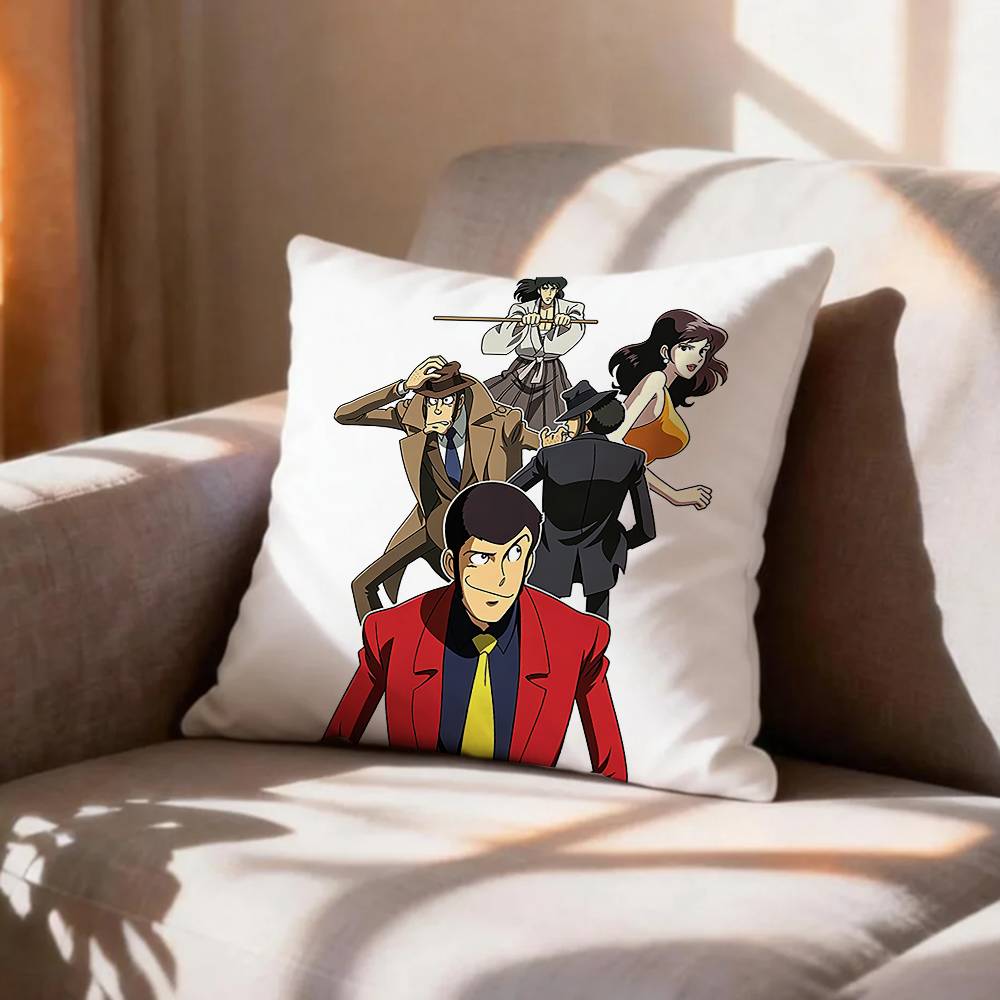 COOL LLupin the Third Pillow Case Pattern Printed Pillowcase For Living Room Sofa Cushion Cover
