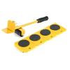 Furniture Lifter Mover Tool Set Slider Rouleau robuste pour canapés Couches Réfrigérateurs 5pcs Jaune