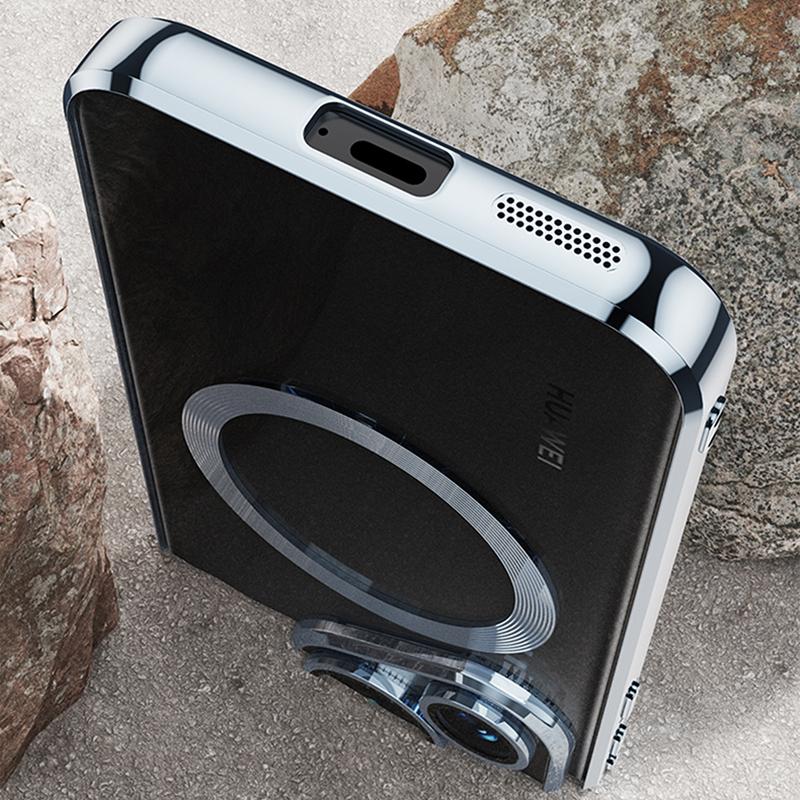 For Huawei Pura 70 Case Electroplating Clear TPU Cell Phone Cover Built-In Glass Lens Film