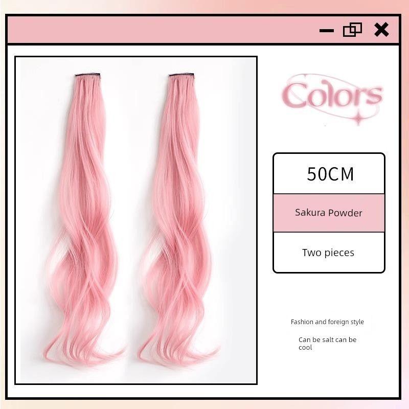 

Линь Цзюньцзе Дэн Цзыци Сюй Сун Поддержка Концерта Аксессуары для волос Музыкальный фестиваль Окрашенный парик Коса Фиолетовая повязка на голову Плетеные волосы Dopamine Color Wig Tablets * 2 [Cherry Blossom]]