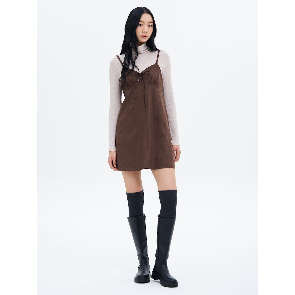8SECONDS Suede Dress Brown