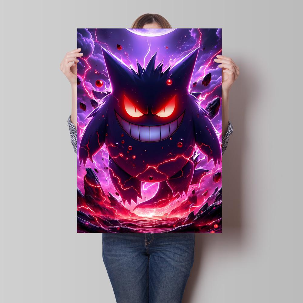 Cartoon Anime  Gengar Character Poster Print Kids Room Bedroom Decoration Painting Children's Holiday Gifts Classic