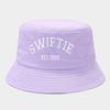 New SWIFTIE embroidered bucket hat trendy summer fashion fans fan hat couple sunscreen basin hat breathable