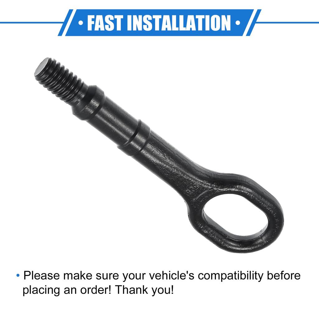 VekAuto Volkswagen Golf 2006-2014 Volkswagen Abschlepphaken Für GTI 2006-2014 Langlebiges Metall Schwarz Stoßstange Vorne Hinten Abschlepphaken