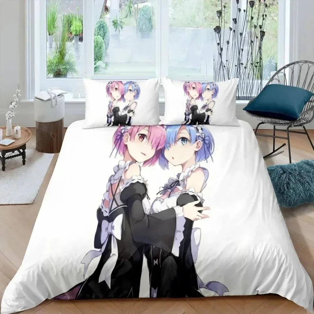 

Comforter Anime Girls Kawaii Bedding Set For Bedroom Soft Modern S Comefortable Kids And Comforter (quilt)-EU Single(135*200cm)3pcs