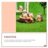 12 Pcs Mini Simulation Hedgehog Ornament Resin Animal Decoration Adornment Statue Figurines