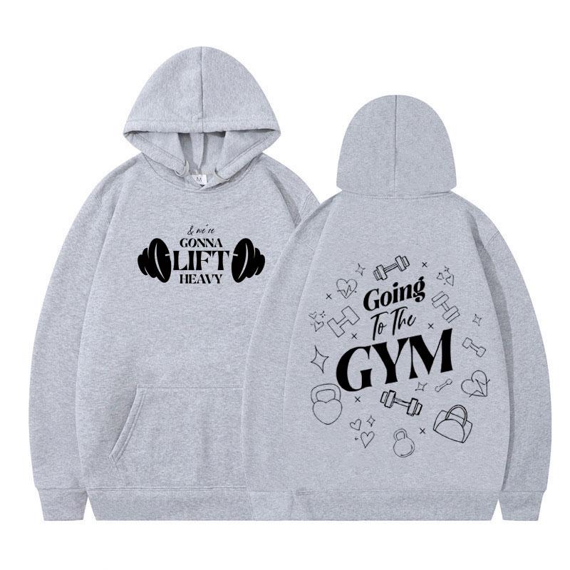 Going To The Gym Funny Fashion Print Hoodie Unisex Fashion Clothing Pullover Autumn Winter Casual Oversized Hooded Sweatshirts