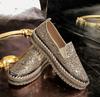 Fashion Mocassins À Enfiler Pour Femmes, Baskets En Maille, Décor Biscuits, Chaussures Plates Basses