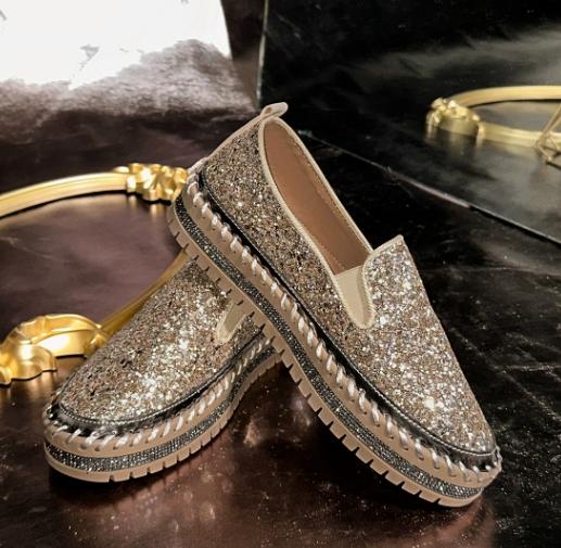 Fashion Mocassins À Enfiler Pour Femmes, Baskets En Maille, Décor Biscuits, Chaussures Plates Basses