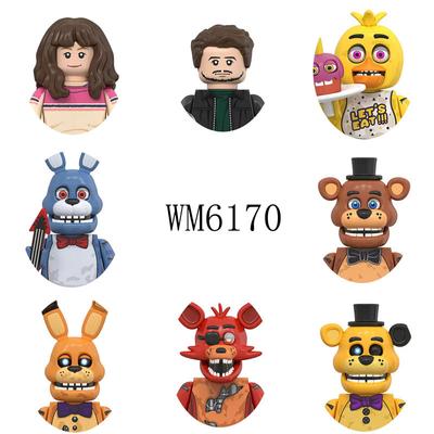 Cartone animato WM6170 Blocchi da costruzione Mattoni Bambole Mini Action Toy Figure Assemblare Regali per le feste