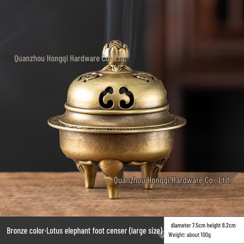 Creative Alloy Mini Indoor Incense Burner - Perfect for Homes, Hotels, and Small Decorative Spaces