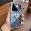 Luxury Bling Rhinestone Heart Ring Bracket Clear Phone Case for Xiaomi 14 Pro Stand Cover
