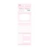 Sakura Series Tearable Sticky Notes: 60-Sheet Color Blocking with Grid Background