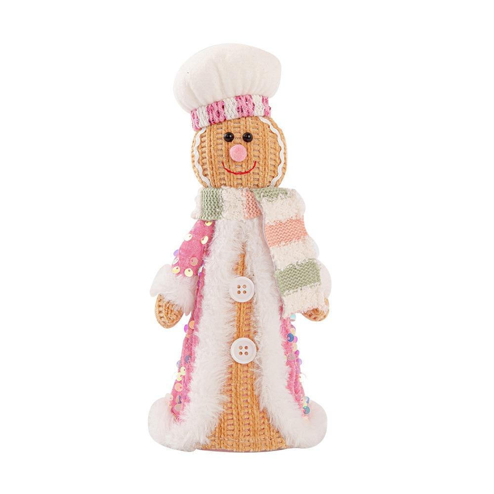 

Party Supplies Christmas Doll Home Decoration Faceless Dwarf Doll Knitting Gnome Christmas Gingerbread Man