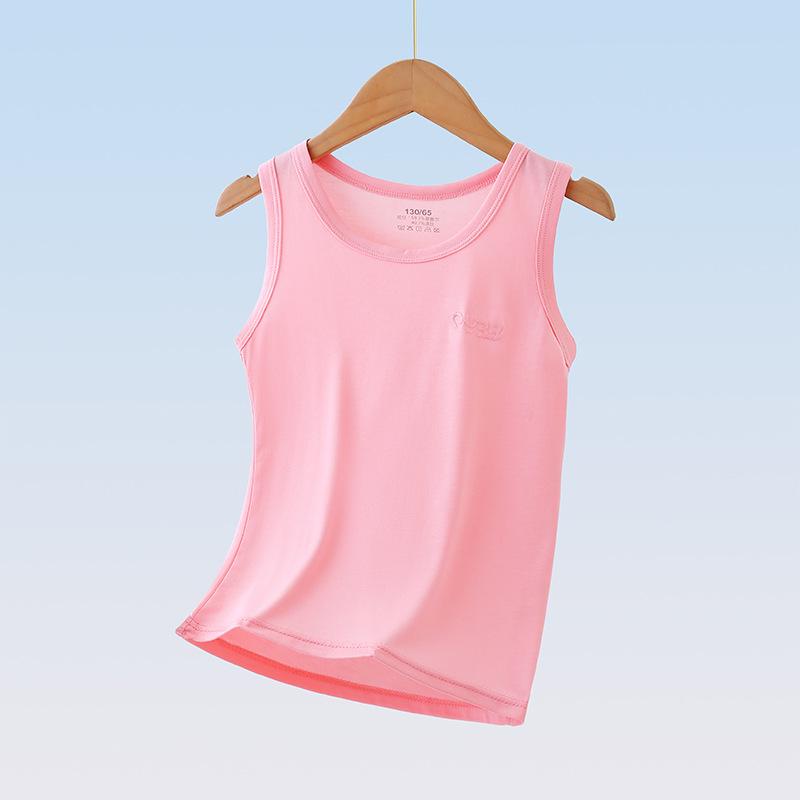 Lyocell Kids' Sleeveless Summer Vest Pajamas - Boys' & Girls' Tank Top