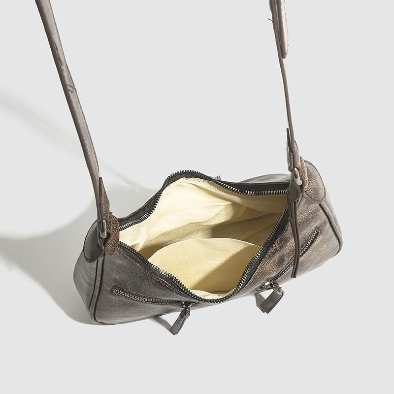 Borsa Sottospalla, Borsa Retro da Donna, Borsa a Spalla, Borsa a Tracolla, Borsa alla Moda a Mezzaluna