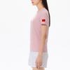 Anta Champion Series Cuff National Flag Print Round Neck Short Sleeve T-Shirt Women Tops Cloud-Pink 162320152-3