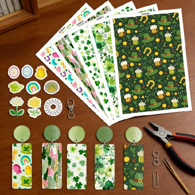 Sturdy Quality Water Transfer Stickers Party Decals For Patricks Day Event Ideal For Cups Gifts And Wall Art