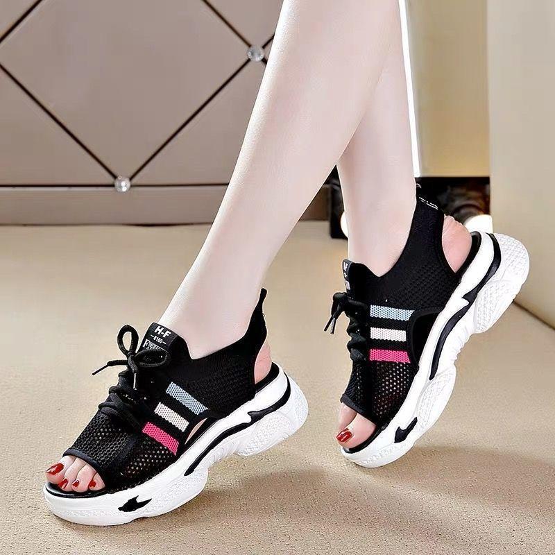 Sandals For Women Outdoor Open Toe Platform White Woman Shoes Or Casual With Premium Offer Vip Comfortable And Elegant Pvc