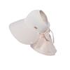 8487 summer big eaves sunscreen hat women's outdoor travel visor removable shawl neck empty top bucket hat