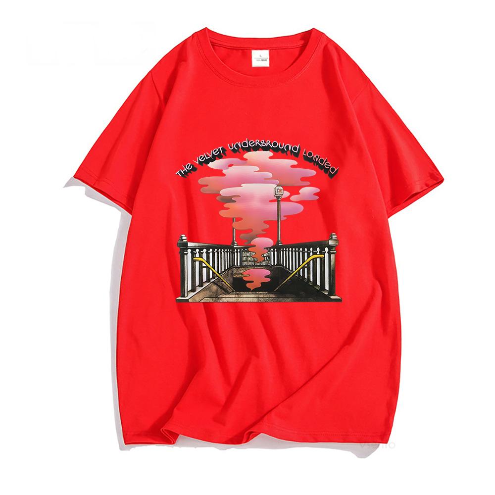 The Velvet Underground Rockband T-Shirts MÄNNER U-Bahn Ausgang Smog Ästhetische T-Shirts 100% Baumwoll-T-Shirts Beliebte Charaktere Rundhals