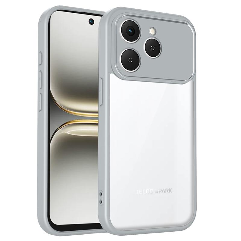 Gjennomsiktig silikondeksel til Tecno Spark 40 Spark40 Pro Plus 40C PC-bakside TPU-støtfanger Støtsikkert Gjennomsiktig Telefondeksel