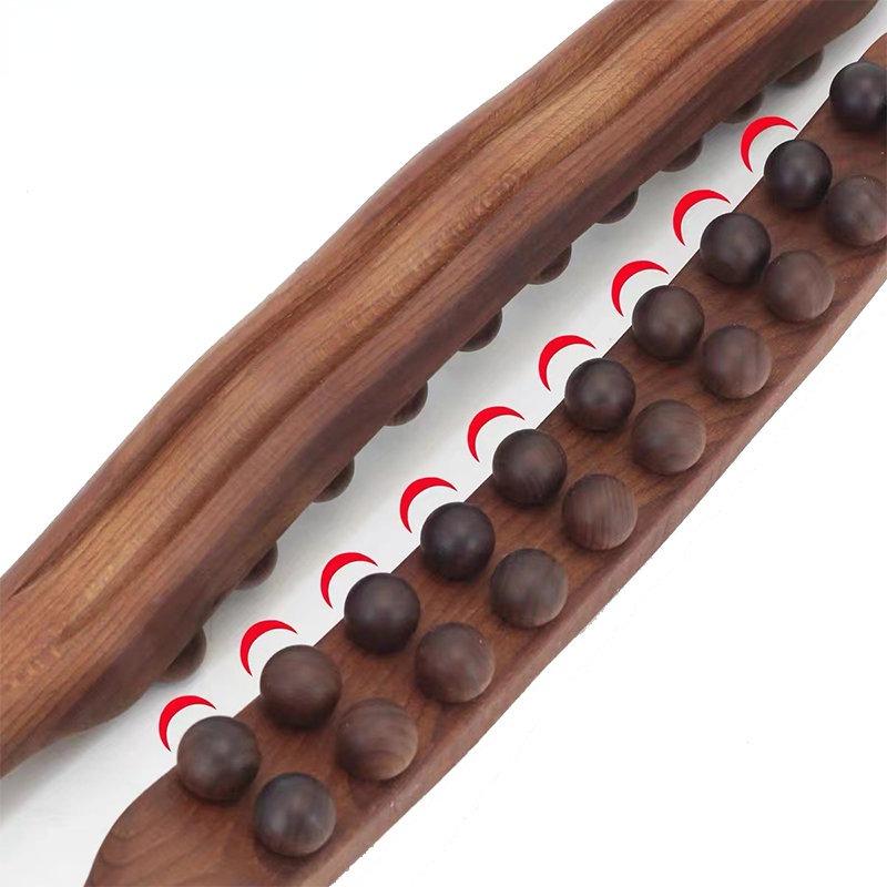 8/20 perlen Gua Sha Massage Stick Verkohltes Holz Zurück Verschrottung Meridian Therapie Zauberstab Muskel Entspannende Körper Massager Guasha