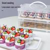 Transparent Cupcake Muffin Transport Box with Handle