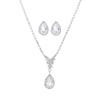 Trinkets Wedding Claw Chain Rhinestones Zircon Angel Tears Necklace, Earrings Bridal Jewelry