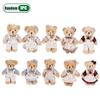 1-20 PZ Orsetto Peluche Carino Indossa Vestiti Portachiavi di Coppia Portachiavi con Ciondolo Orsetto Cartone Animato Portachiavi Decorazione Forniture Regali per Bambini