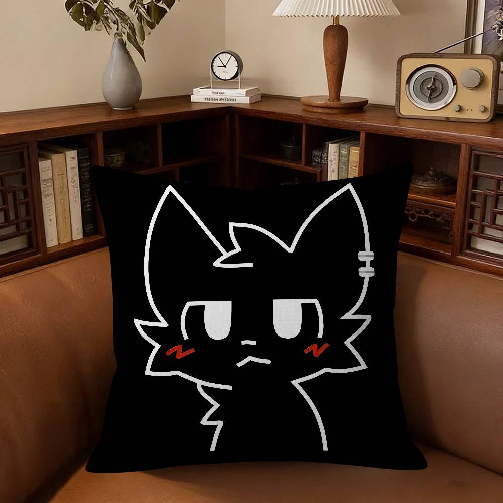 Boykisser Silly Cat Cute Personalized Picture Text Home Decorative Pillows Household Gifts 45X45Cm