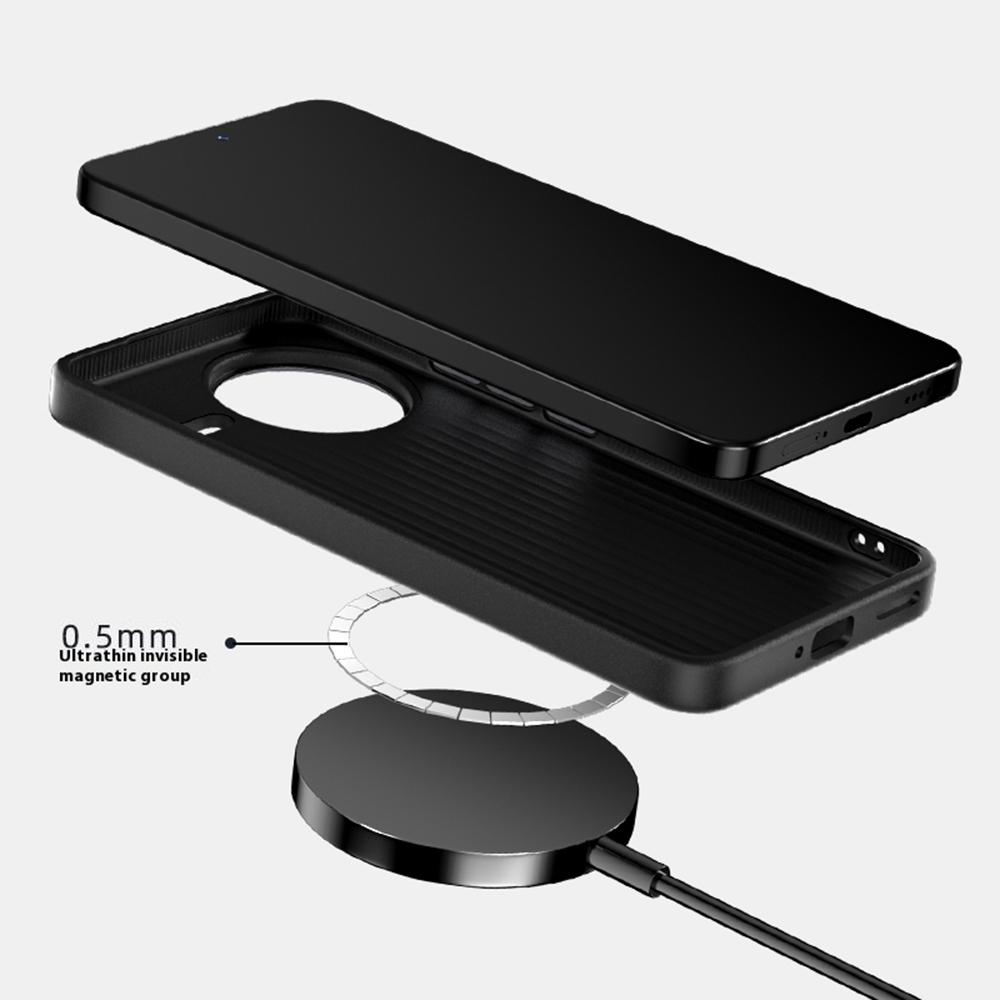 ABEEL For Xiaomi Poco F7 Ultra 5G/Redmi K80 Pro 5G Case Compatible with MagSafe Micro-Embossing PC TPU Aluminum Alloy Leather Phone Cover