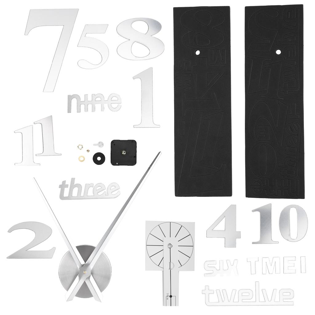 Frameless DIY Wall Clock Modern Mirror Wall Sticker for Home Living Room Bedroom Decor