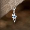 New Retro Star Shaped Diamond Collarbone Chain Men's High-End Trendy Style Niche Hip-Hop Tough Guy Style Gift