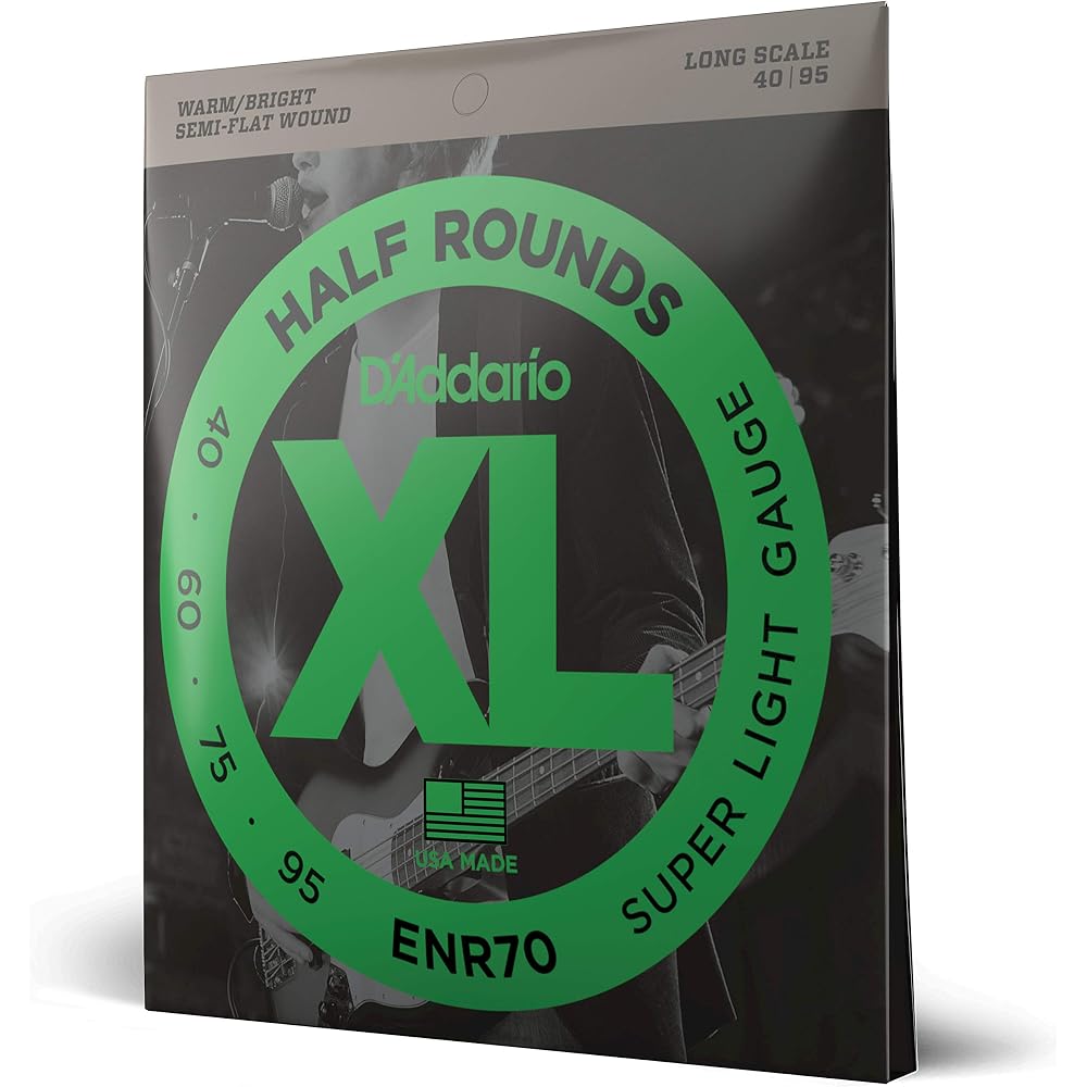 D'Addario Daddario Bass Strings Half Round/Pure Nikkel Long Scale .040-.095 ENR70 [Domestic Genuine]