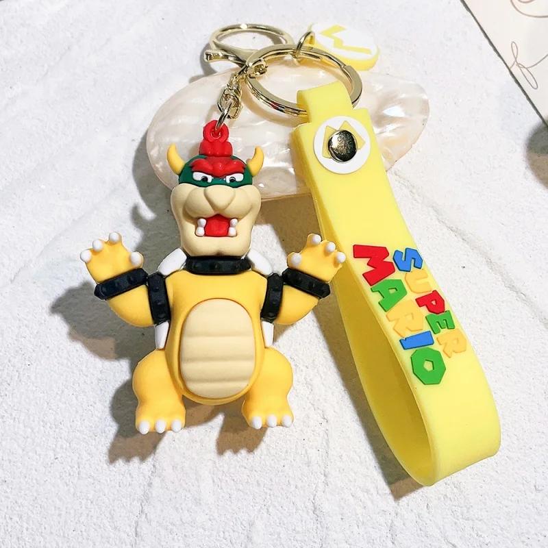*Super Mario Cartoon Game Silicone Keychain Pendant Doll Claw Machine Keychain Small Gift