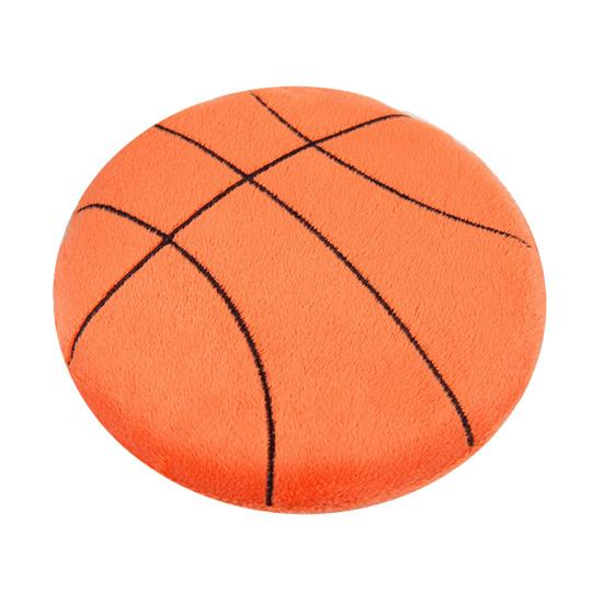 Brinquedo para Cão Bola Plana Disco Voador Macio de Pelúcia Brinquedo Mastigável com Apito Bola de Futebol Basquete Rugby Brinquedo de Buscar para Filhote Alívio da Ansiedade da Dentição Brincadeira Interativa