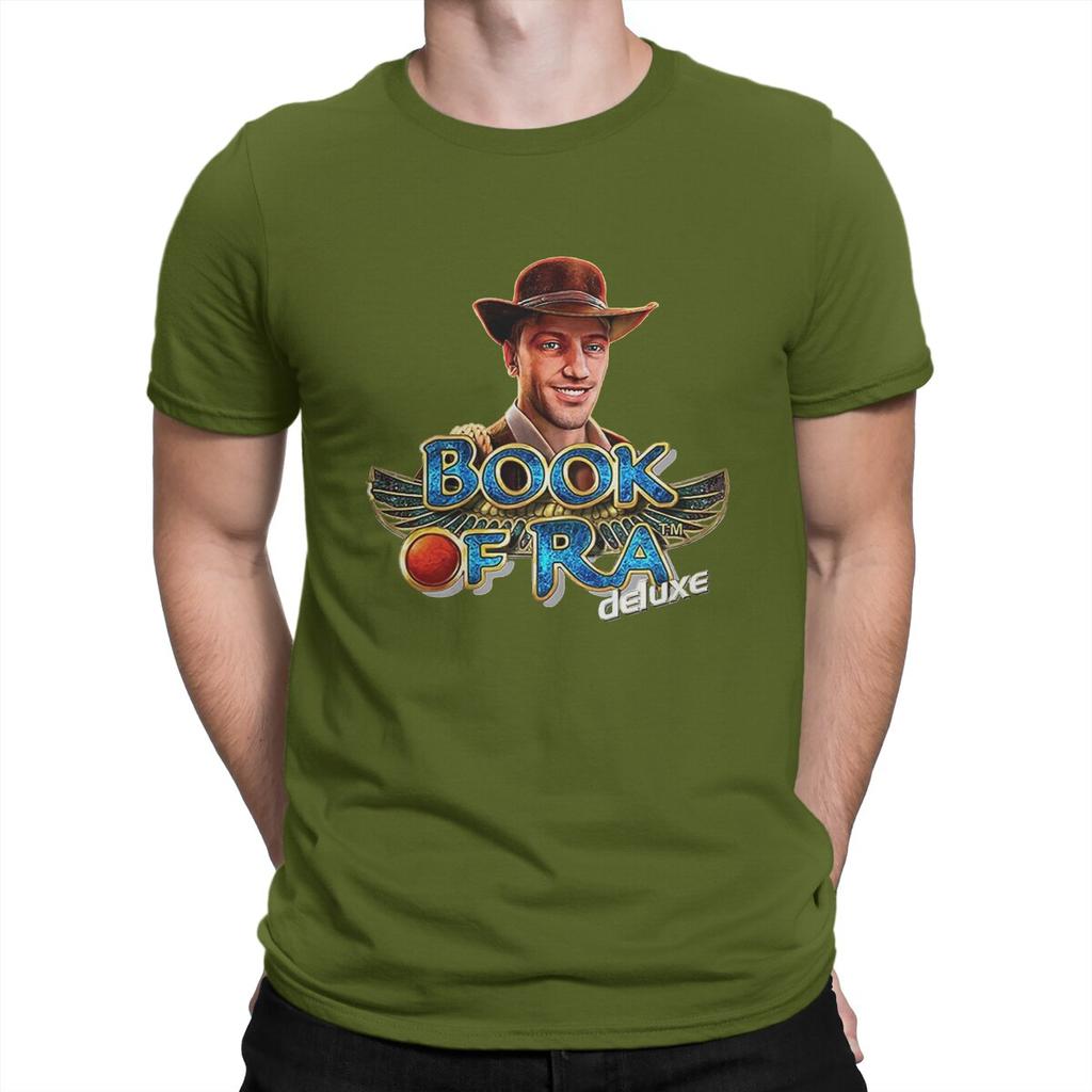 Deluxes Men's T Shirt Book Of Ra Funny Tee Shirt Short Sleeve Round Neck T-Shirt Pure Cotton Summer Tops