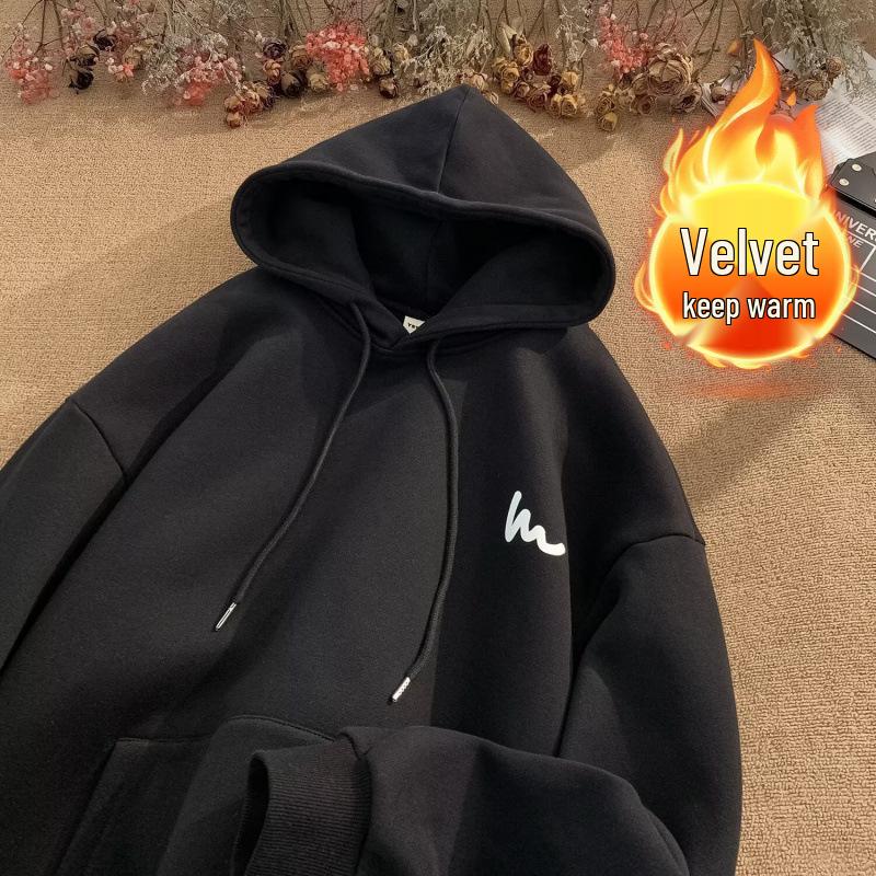 Men's Heavyweight Loose Fit Hoodie - Autumn/Winter 2024 American Style Sweatshirt Jacket, 250g