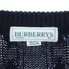 Burberrys 90er Jahre Altes Ein-Punkt-Logo Langarmpullover 150A schwarz C-TK83 Kinder Gebraucht