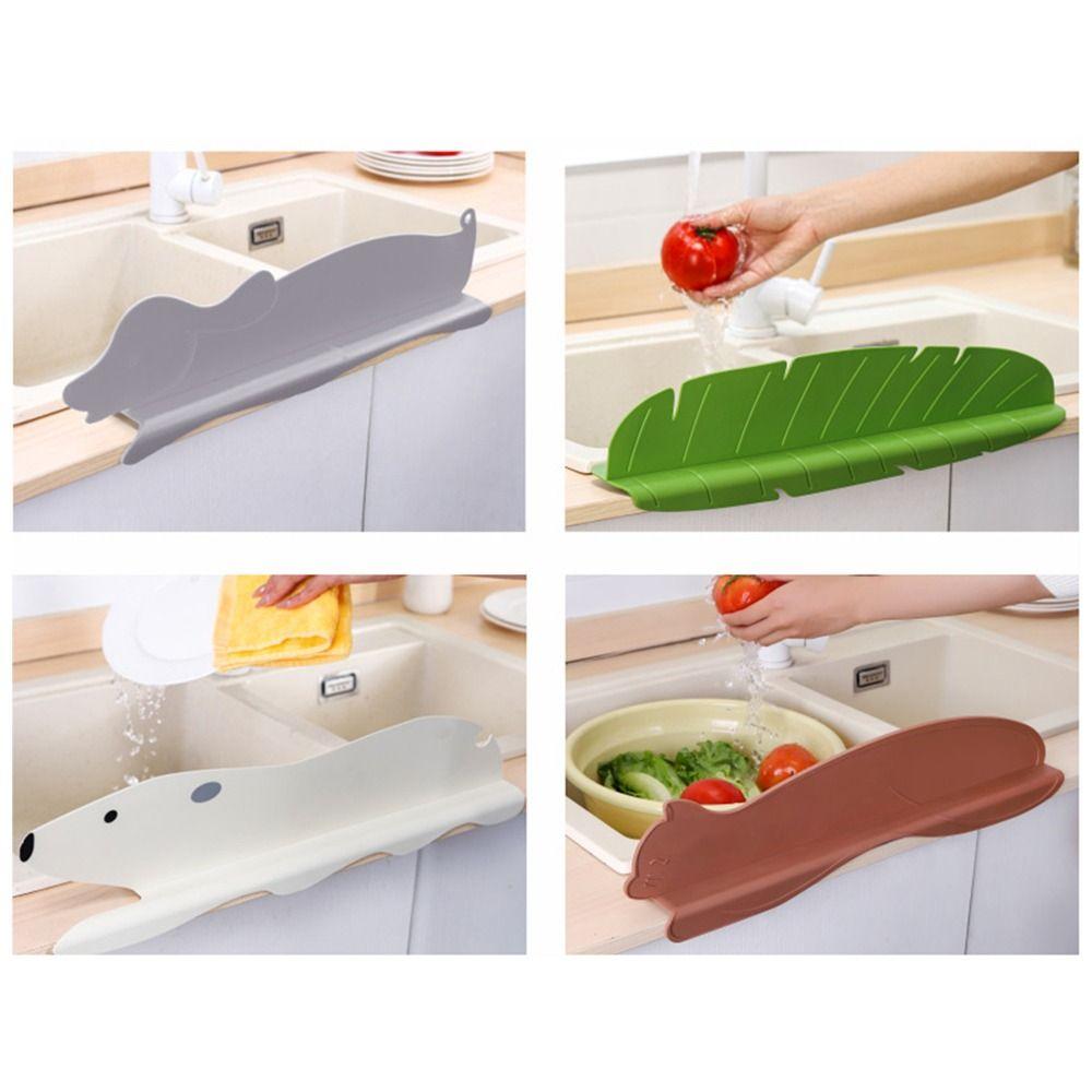 Silicone Material Water Retaining Plate Water Retaining Design Suction Disc Water Proof Barrier Cartoon Leaf Dog Cat