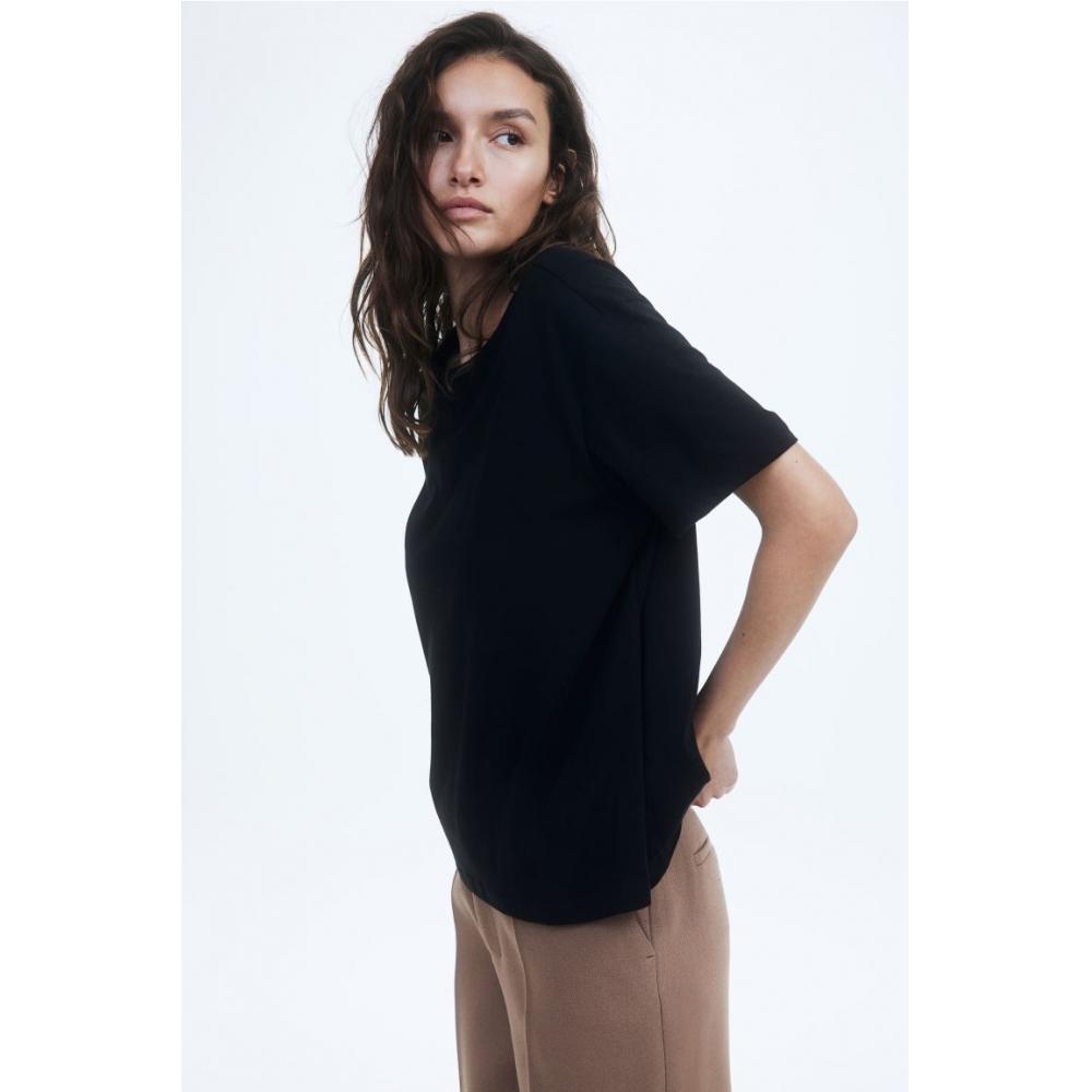 

H M MAMA Cotton Nursing T Shirt Black