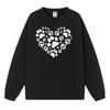 Women's Fashion Casual Color Long Sleeve Valentine's Day Printed Sweater