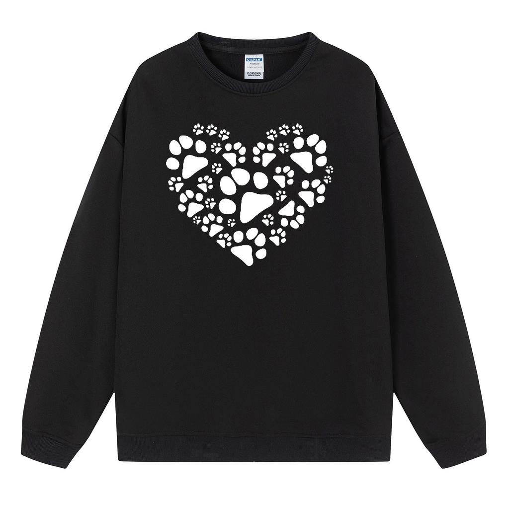 Women's Fashion Casual Color Long Sleeve Valentine's Day Printed Sweater