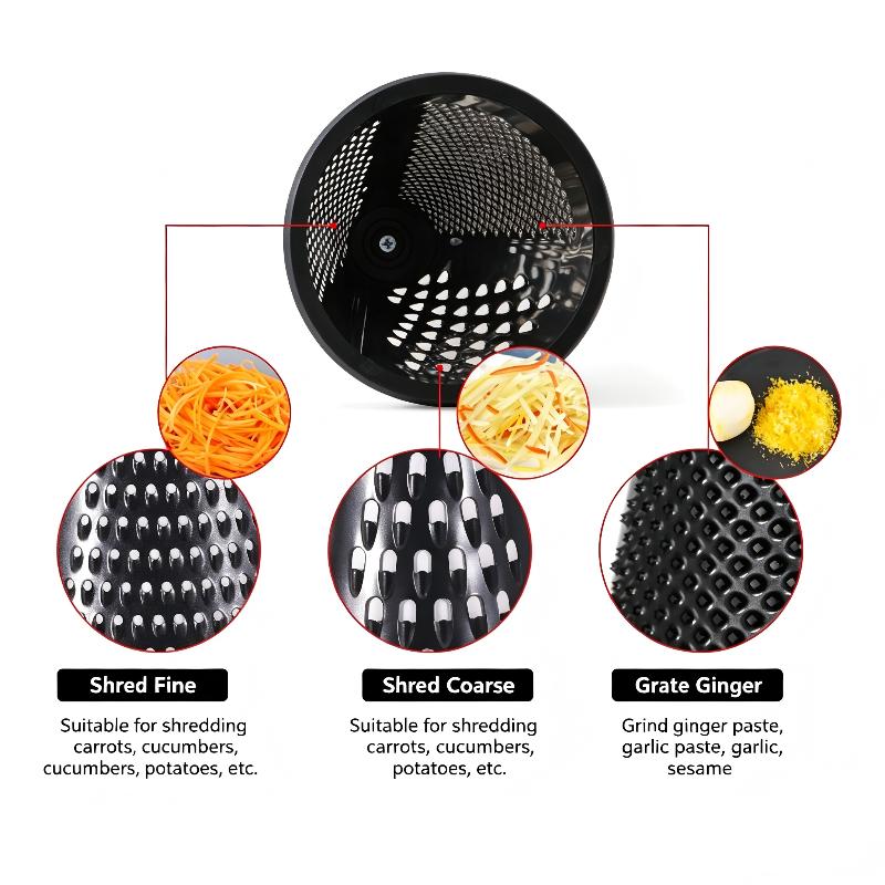 Stainless Steel Grater with Comfortable Wood Handle Multi-use Kitchen Gadget for Cheese Vegetable Fruit Home Daily Cooking