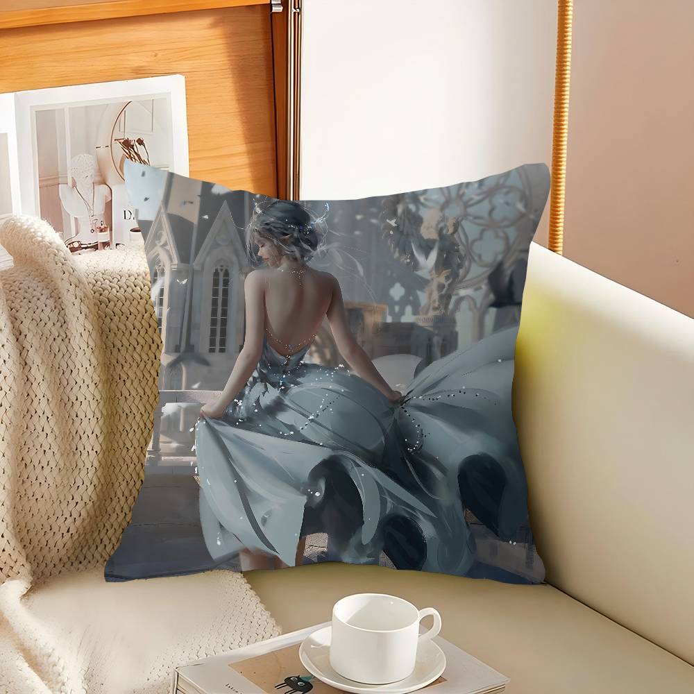 

Ghostblade Cartoon Maple Design Cushion Cover Happy Autumn Harvest Decor Holiday Decorati Pillow Cover 12x12Inch