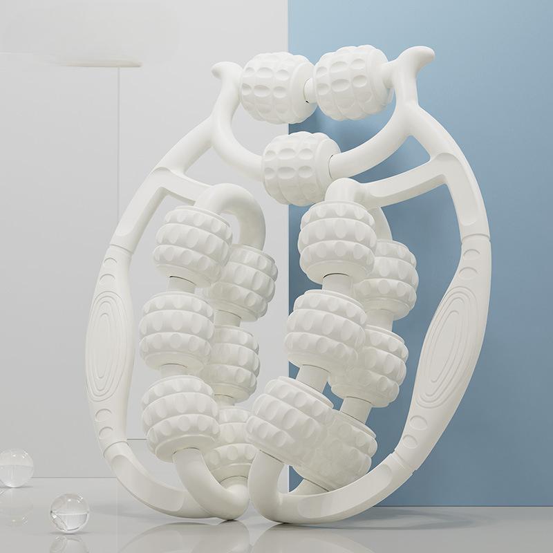 Dairesel Bacak Kelepçeleme Silindiri Saplı Masaj Aleti Profesyonel Kas Gevşemesi İnce Bacak Sihirli Alet Çok Fonksiyonlu Yoga Köpük Şaftı