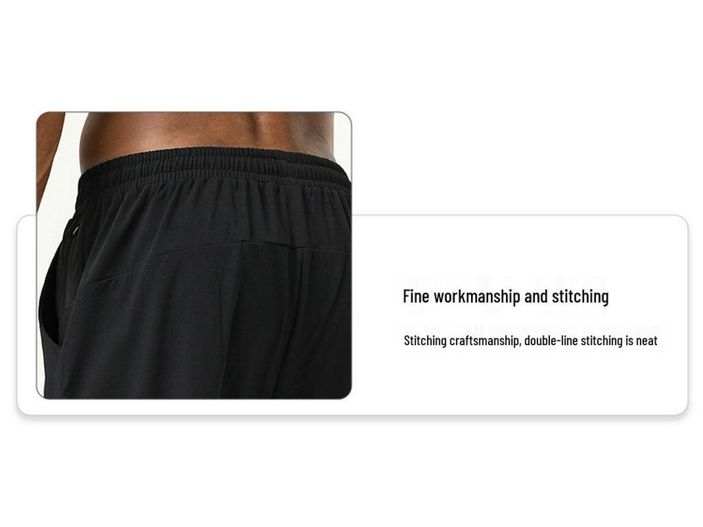 Herren Schnelltrocknende Marathon Trainingshose - Atmungsaktiv, Bündchen, Ideal für Frühling & Herbst