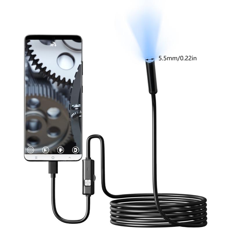 Inspection Camera Endoscope with LED Light IP67 Waterproof Camera for Auto Inspection Industry Borescope Scope Camera